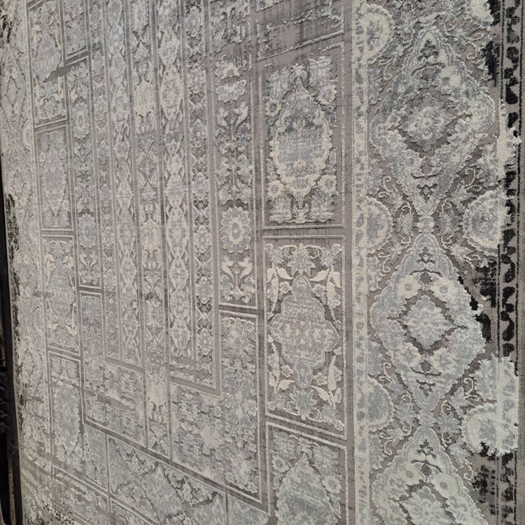فرش طوسی مشکی