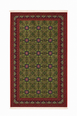 فرش آرمانی کلکسیون فرح کد 1232 سبز – 1200 شانه تراکم 3600