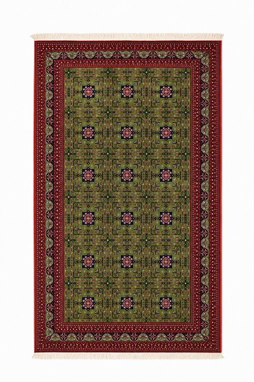 فرش آرمانی کلکسیون فرح کد 1232 سبز – 1200 شانه تراکم 3600