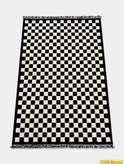 Armani Luna Collection Rug Code 5308 Black & White – 420 Reeds