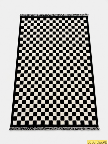 Armani Luna Collection Rug Code 5308 Black & White – 420 Reeds